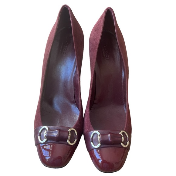 Gucci Horsebit Block High Heel Pump Size 39.5 - Picture 1 of 9